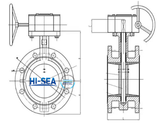 Marine Flanged Type Butterfly Valve drawing.jpg